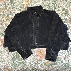 Cropped corduroy jacket